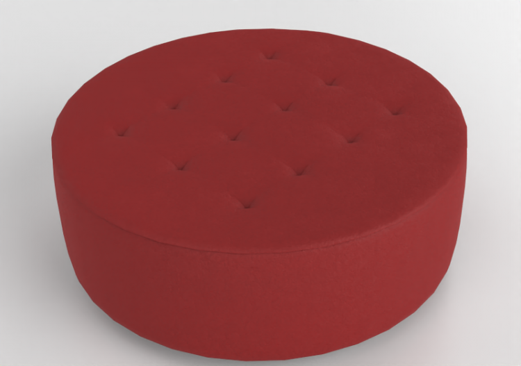 Poltronas y Sofás 3D - Puff de cuero - Prima Linea - Vox -...