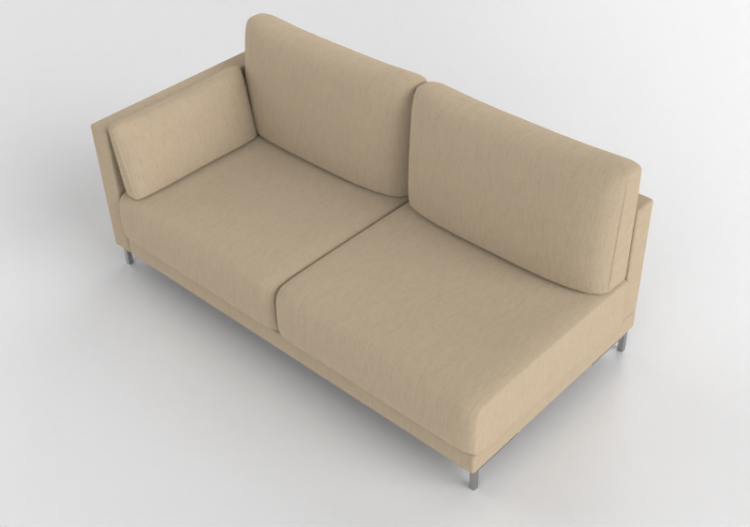Sofás 3D - Sofá modular em tecido - Prima Linea - Matteo -...