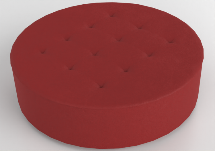 Poltronas y Sofás 3D - Puff de cuero - Prima Linea - Vox -...