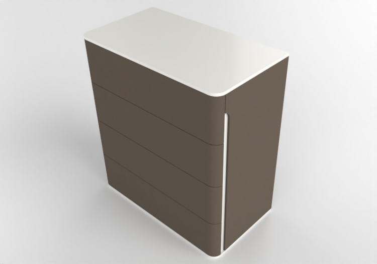 Armoires 3D - Comò in pelle - Prima Linea - Coral - ACCA...