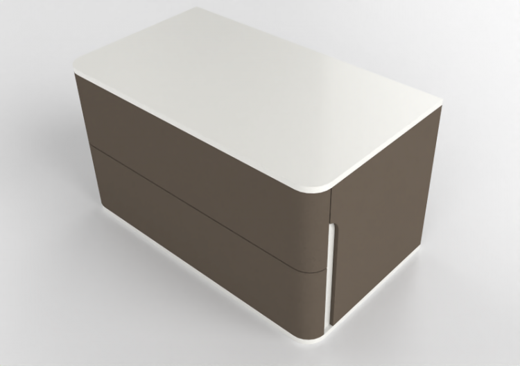 Wardrobes and Cabinets 3D - Leather drawerset - Prima Linea...