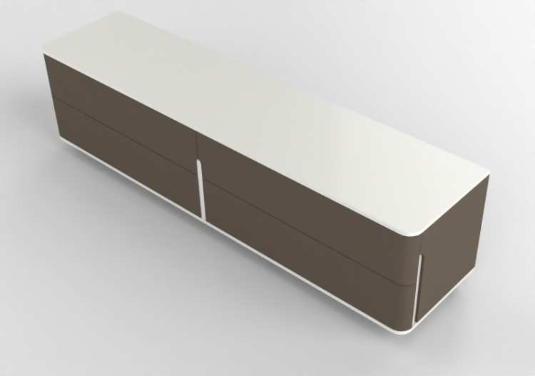 Wardrobes and Cabinets 3D - Leather drawerset - Prima Linea...
