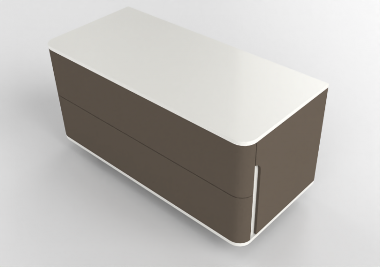 Armoires 3D - Commode en cuir - Prima Linea - Coral - ACCA...