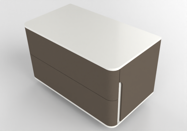 Armoires 3D - Commode en cuir - Prima Linea - Coral - ACCA...