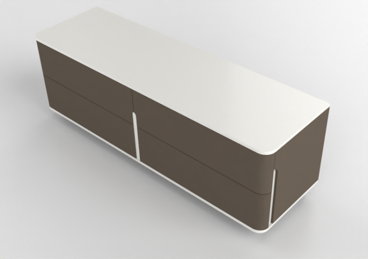 Wardrobes and Cabinets 3D - Leather drawerset - Prima Linea...