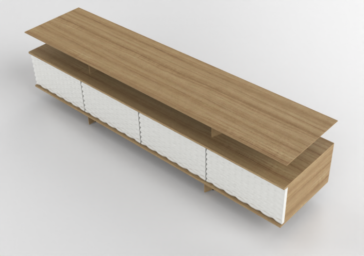 Mobili 3D - Madia in legno - Prima Linea - Jean - ACCA...
