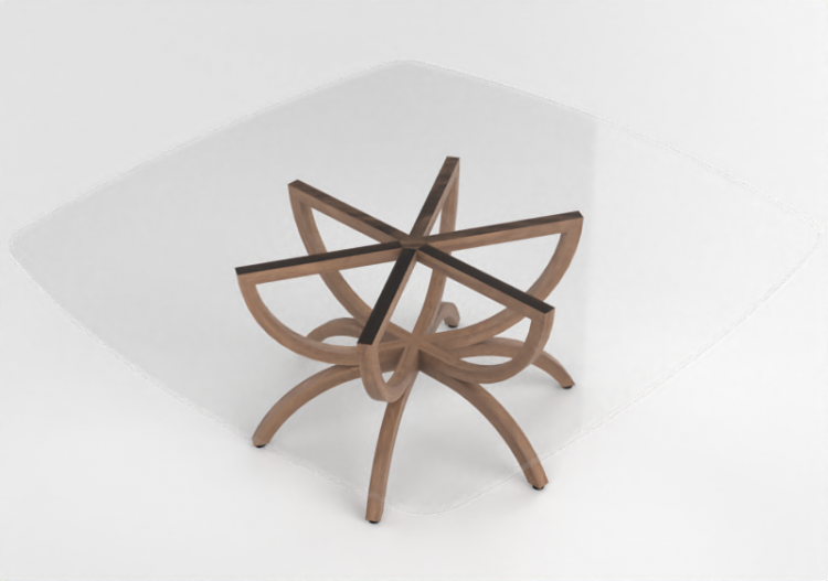 3D Tisch - Couchtisch aus Glas - Prima Linea - Lily - ACCA...