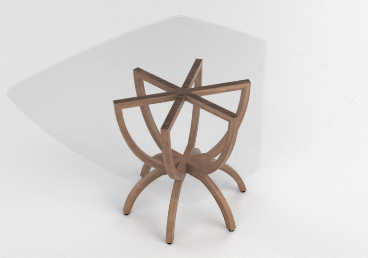 Mesas 3D - Mesa de vidrio - Prima Linea - Lily - ACCA...