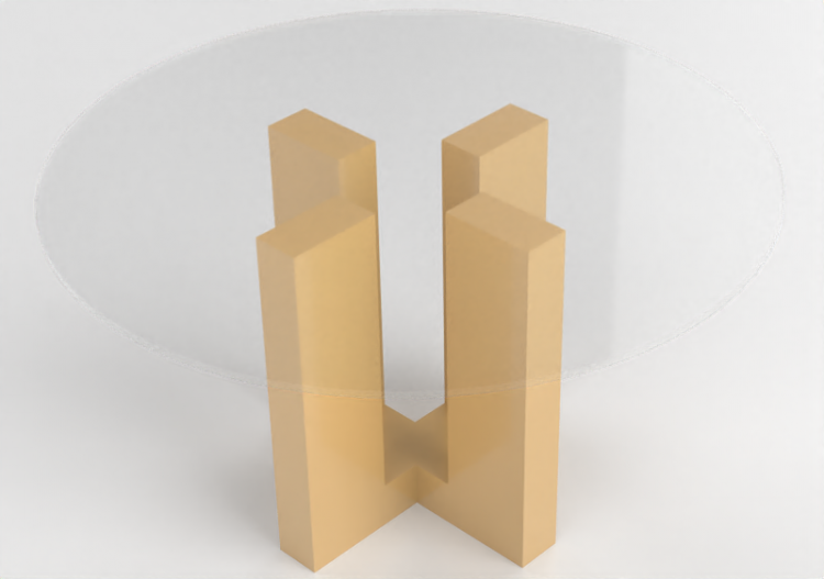 Mesas 3D - Mesa de vidrio - Prima Linea - Kenzo - ACCA...