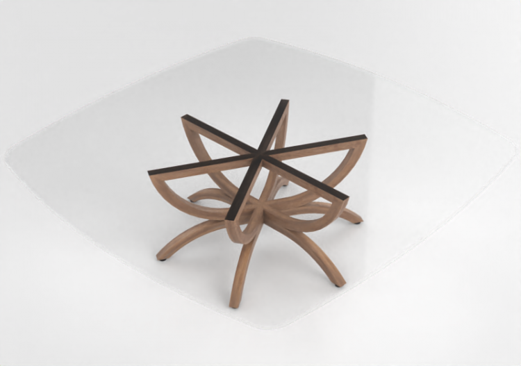 3D Tisch - Couchtisch aus Glas - Prima Linea - Lily - ACCA...