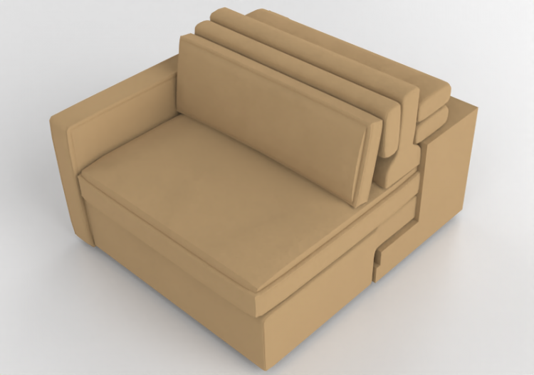 Divans 3D - Canapé modulaire - Prima Linea - Valentino -...