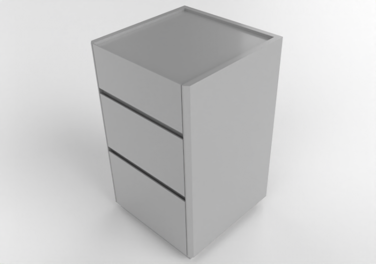 Lits 3D - Table de nuit en bois laqué - Prima Linea - Awa...