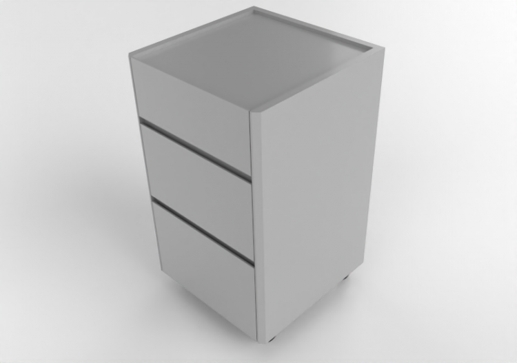 Letti 3D - Comodino in legno laccato - Prima Linea - Awa II...