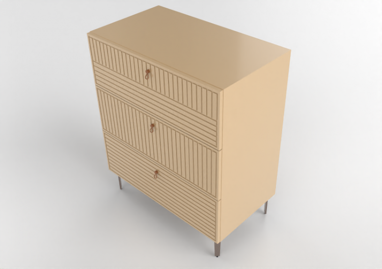 3D Schränke und Kommoden - Kommode aus lackiertem Holz -...