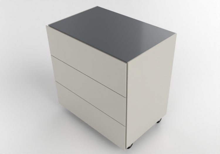 Letti 3D - Comodino in legno laccato - Prima Linea - Vega -...