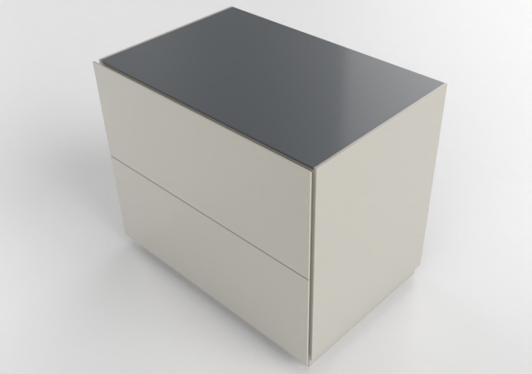 Armarios y Cómodas 3D - Mini cómoda de madera lacada -...