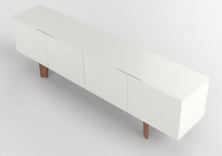 3D Möbel - Buffetschrank aus lackiertem Holz - Prima Linea...