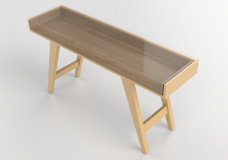 Meubles 3D - Buffet de rangement en bois laqué - Prima...