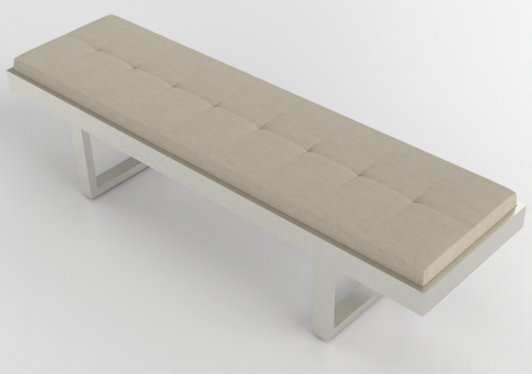 Sedie 3D - Panca in tessuto - Prima Linea - Frida - ACCA...