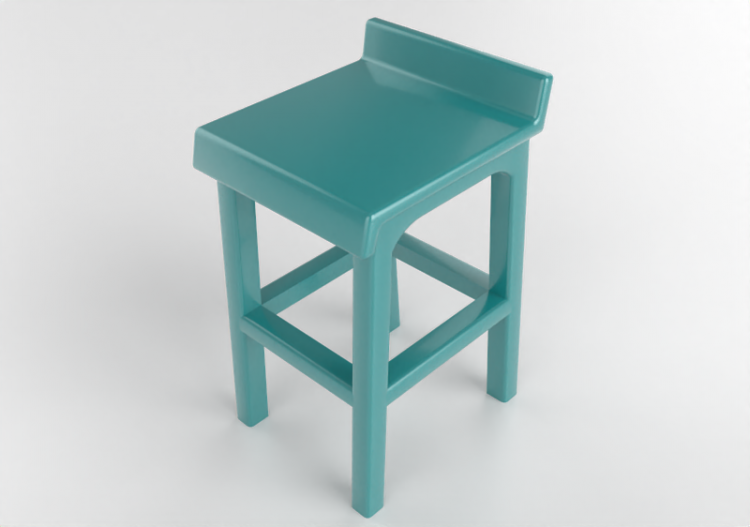 3D Chairs - Lacquered wood stool - Prima Linea - Milano -...