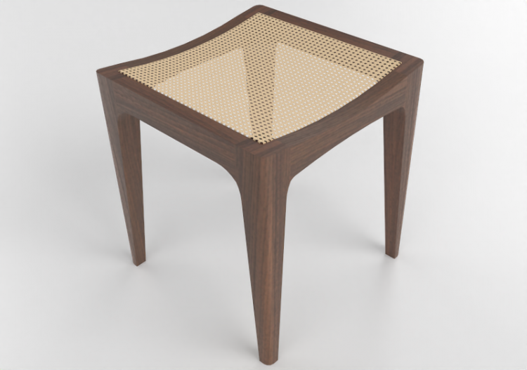 Chaises 3D - Tabouret en bois - Prima Linea - Gyza - ACCA...