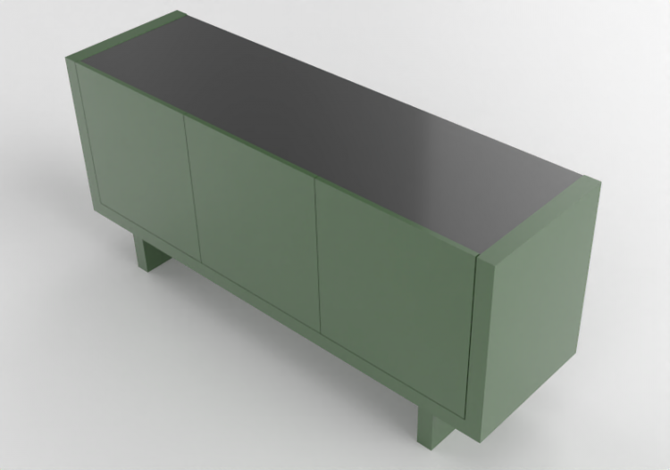 Mobili 3D - Buffet in legno laccato - Prima Linea - Bella -...