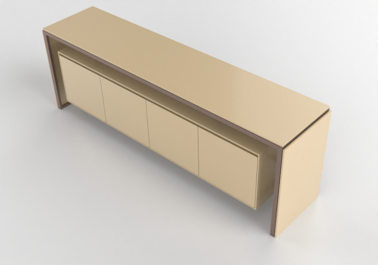Mobili 3D - Buffet in legno laccato - Prima Linea - Aeron -...