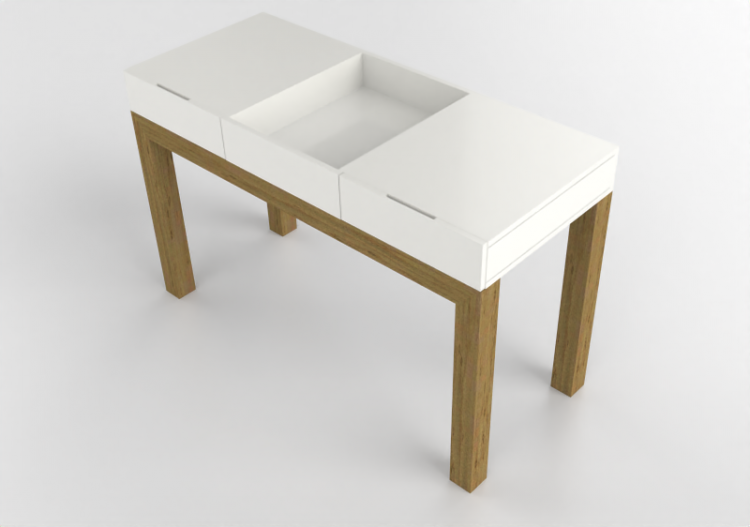 Meubles 3D - Buffet en bois laqué - Prima Linea - Viena -...