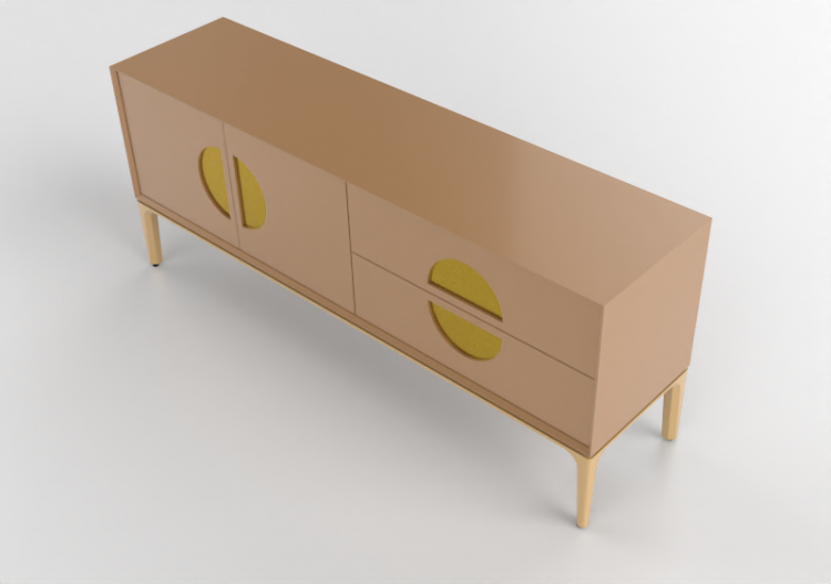 Mobili 3D - Buffet in legno laccato - Prima Linea - Orion -...
