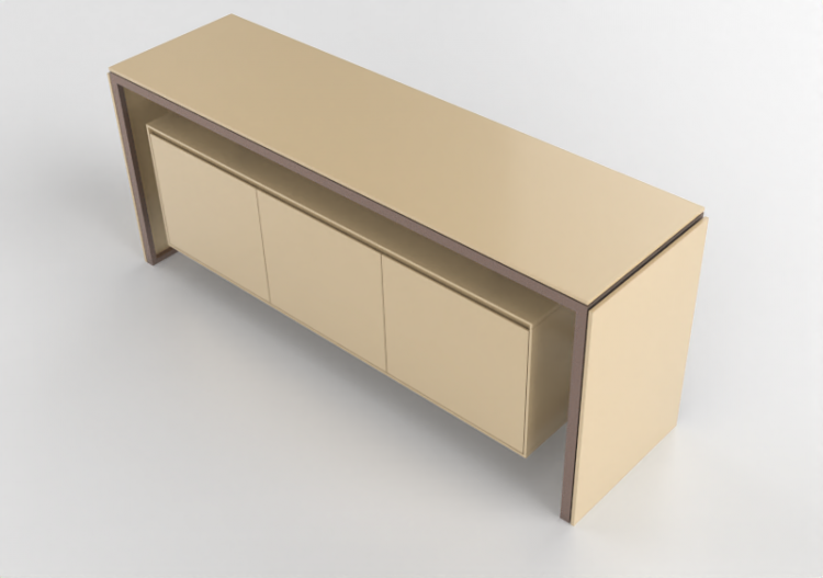 3D Furniture - Lacquered Wood Buffet - Prima Linea - Aeron...
