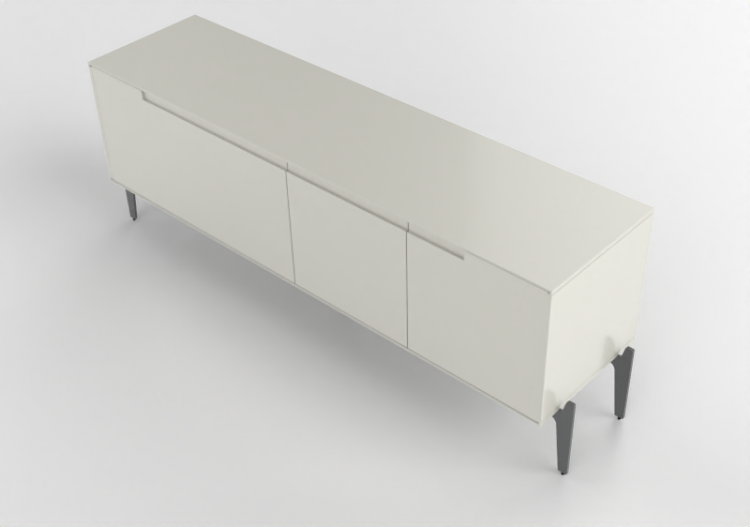 Móveis 3D - Buffet de madeira envernizada - Prima Linea -...