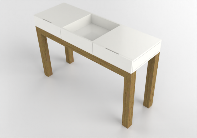 Meubles 3D - Buffet en bois laqué - Prima Linea - Viena -...