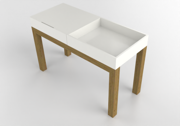 3D Möbel - Anrichte aus lackierte Holz - Prima Linea -...