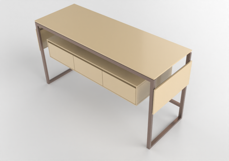 Muebles 3D - Aparador de madera lacada - Prima Linea -...