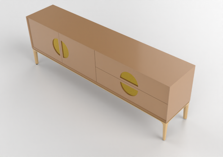 3D Furniture - Lacquered Wood Buffet - Prima Linea - Orion...