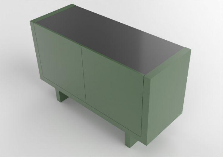 Muebles 3D - Buffet de madera lacada - Prima Linea - Bella...