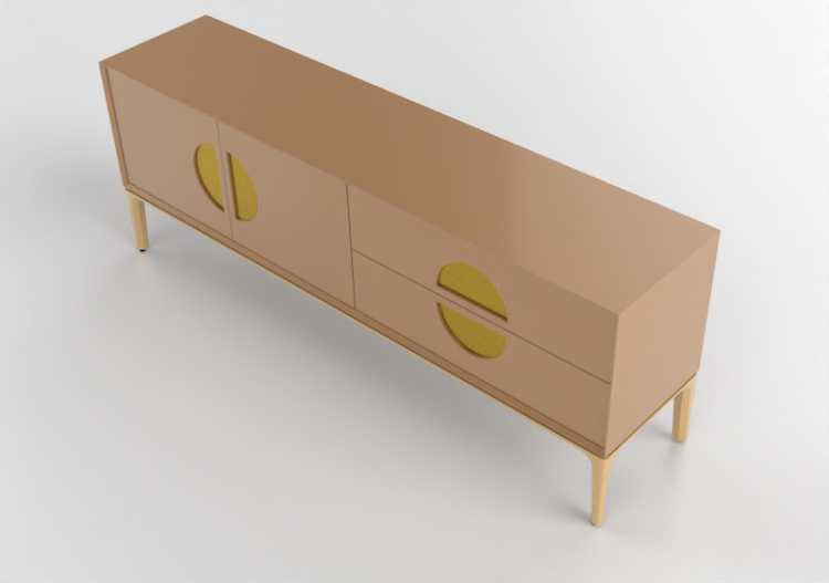 Mobili 3D - Buffet in legno laccato - Prima Linea - Orion -...