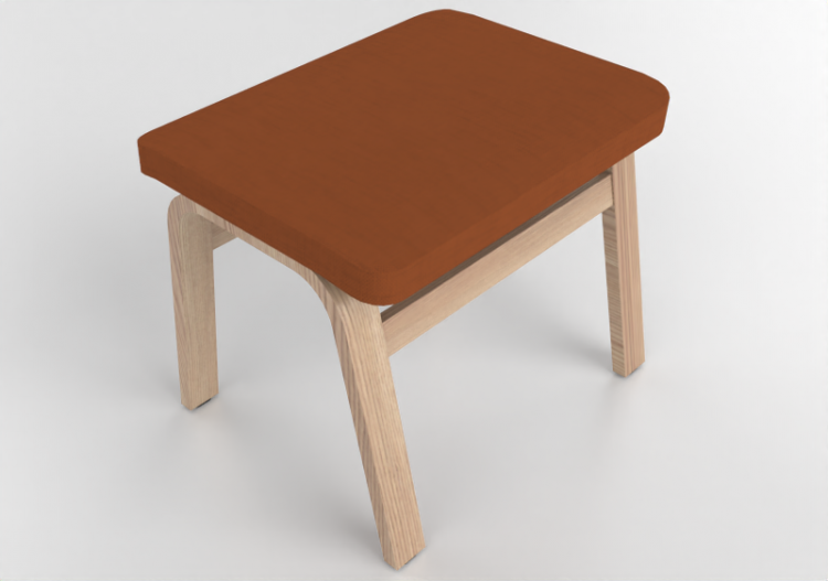3D Arm Chairs - Fabric stool - Swedese - Mino - 23410 -...