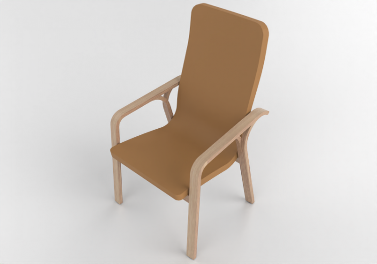 3D Arm Chairs - Leather Armchair - Swedese - Mino - 23402 -...