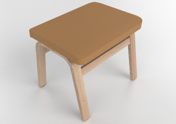 3D Sessel - Hocker aus Leder - Swedese - Mino - 23410 -...