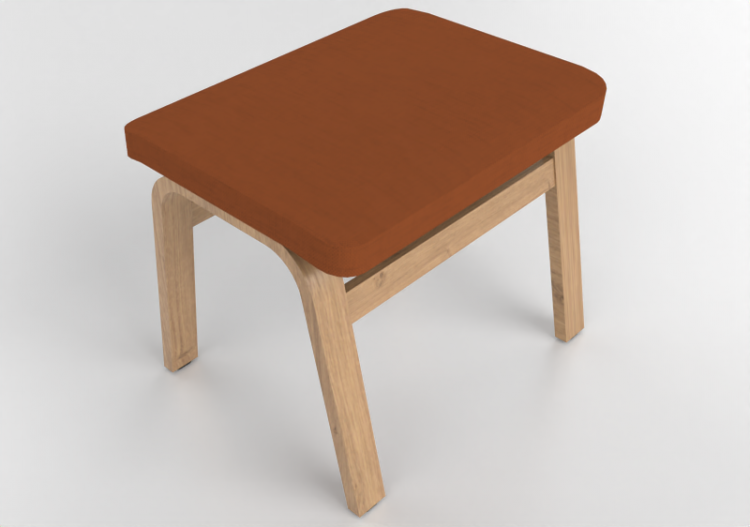 Poltronas 3D - Banqueta em tecido - Swedese - Mino - 23410...