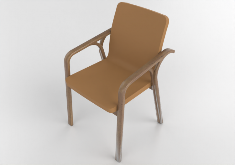 3D Arm Chairs - Leather Armchair - Swedese - Mino - 23400 -...
