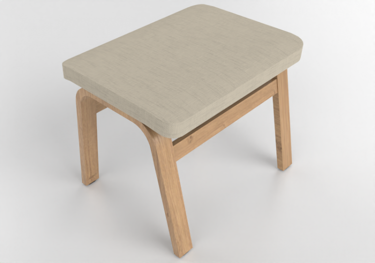3D Arm Chairs - Fabric stool - Swedese - Mino - 23410 -...