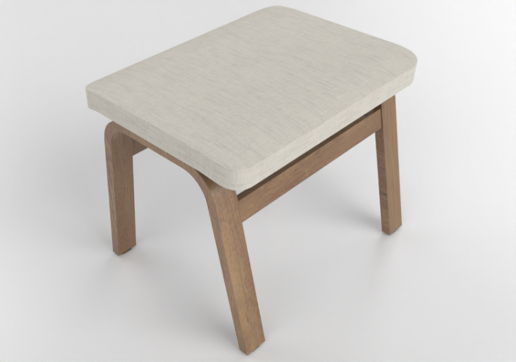 Fauteuil 3D - Tabouret en tissu - Swedese - Mino - 23410 -...