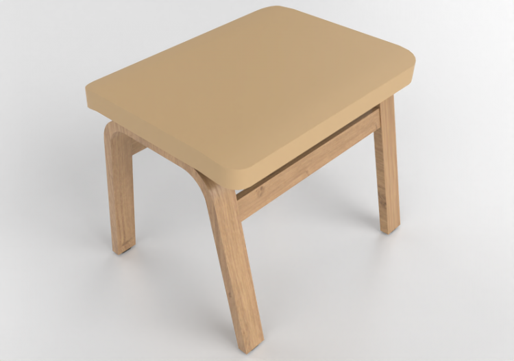 3D Arm Chairs - Leather stool - Swedese - Mino - 23410 -...