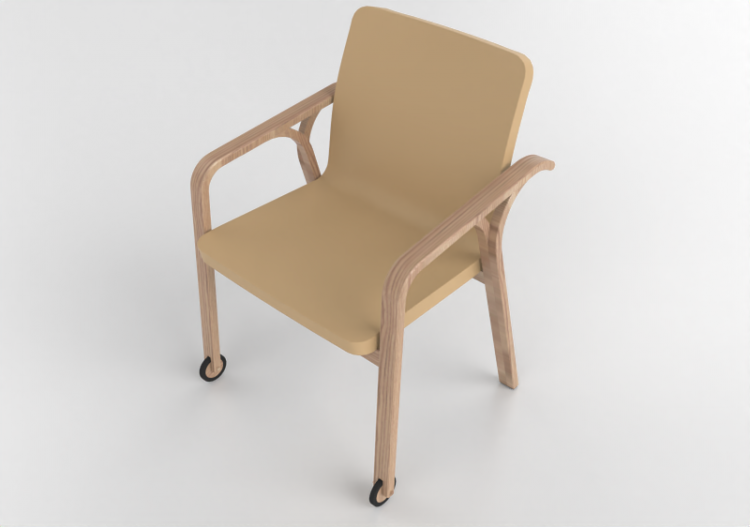 3D Arm Chairs - Leather Armchair - Swedese - Mino - 23403 -...