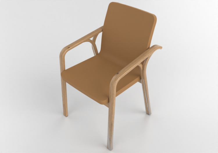 3D Arm Chairs - Leather Armchair - Swedese - Mino - 23400 -...