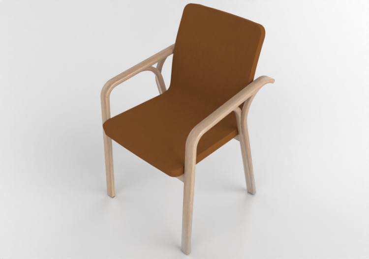 3D Arm Chairs - Leather Armchair - Swedese - Mino - 23400 -...