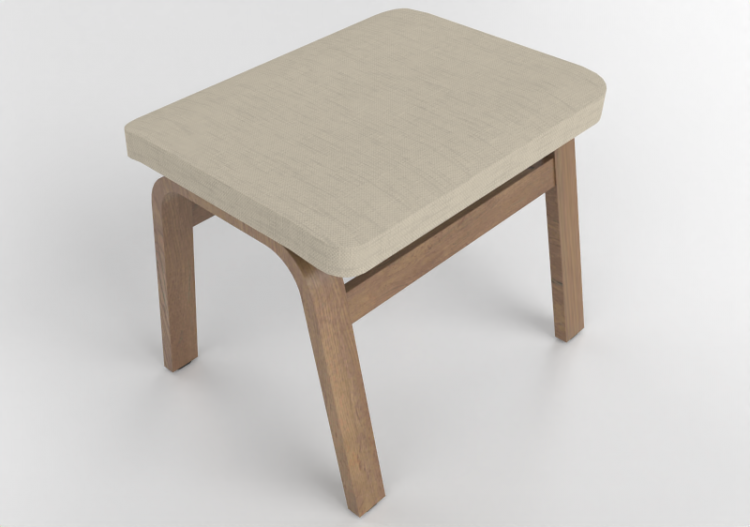 Poltronas 3D - Banqueta em tecido - Swedese - Mino - 23410...