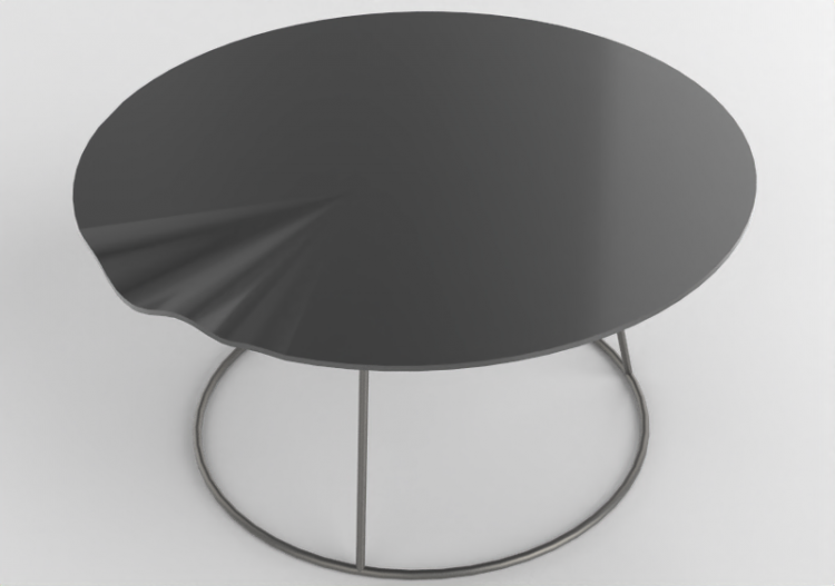 3D Tables - Circular table - Swedese - Breeze - 29523 -...